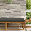 vidaXL Vankúš na vonkajšiu pohovku Polyester Antracitová 80 x 80 cm