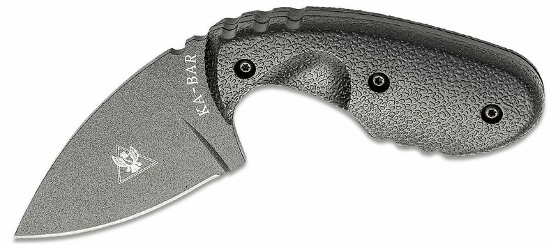 KA-BAR KB-1493TDI INVESTIGATOR taktický nôž 6,8 cm, celočierna, Zytel, puzdro Kydex