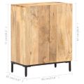 vidaXL Komoda z mangovníkového dreva 60x35x77 cm