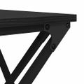 vidaXL Konferenčný stolík Čierny dub 100 x 49 x 40 cm Kompozitné drevo
