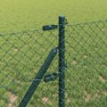 vidaXL Oceľový plot na upevnenie 25 x 0,8 m PVC potiahnutá oceľ Zelená