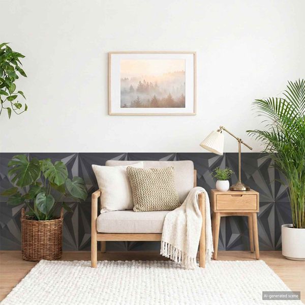 vidaXL Nástenné panely 24 ks 50 x 50 cm Star Šedý XPS Pena