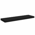 vidaXL Plávajúce nástenné police 4 ks, čierne 80x23,5x3,8 cm, MDF