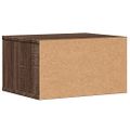 vidaXL Stojan na tlačiareň hnedý dub 40x32x22,5 cm kompozitné drevo