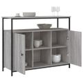 vidaXL Komoda sivá sonoma 100x35x80 cm kompozitné drevo