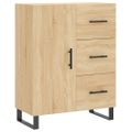 vidaXL Vysoká skrinka dub sonoma 69,5x34x180 cm spracované drevo