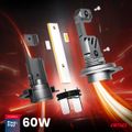 LED žiarovky hlavného osvetlenia Hybrid série H7 H18 6000K Canbus 60W AMIO-04115