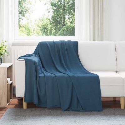 vidaXL Deka Námornícka modrá 200 x 150 cm Flís