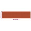 vidaXL Balkónová markíza oranžová 120x500 cm HDPE