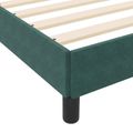 vidaXL Posteľ s pružinovým rámom Tmavozelená 120 x 190 cm látka