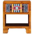 vidaXL Servírovacia skriňa Viacfarebný 40 x 35 x 45 cm akáciový masív