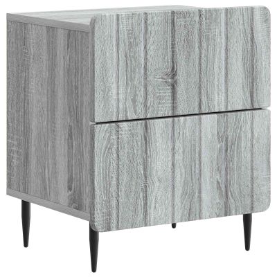 vidaXL Nočný stolík Sivá sonoma 43 x 34,5 x 49,5 cm Kompozitné drevo
