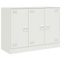 vidaXL Komoda biela 99x39x73 cm oceľ