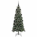 vidaXL Umelý vianočný stromček Zelená 150 cm PVC, plast a oceľ