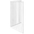 vidaXL Skladacia brána pre psa, 2 panely, biela 160 cm, topoľové drevo
