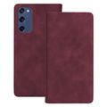 Puzdro Smart Suede pre Samsung Galaxy S20 FE / S20 Lite / S20 FE 5G gaštanová