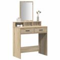vidaXL Toaletný stolík Sonoma dub 79 x 41 x 140 cm Kompozitné drevo
