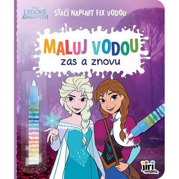 Omaľovánka Maľuj vodou zas a znovu Ľadové kráľovstvo