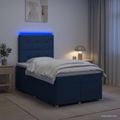 vidaXL Posteľ boxspring s matracom Modrá 120 x 200 cm Látka