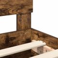 vidaXL Rám postele Dymová dub 150 x 200 cm Kompozitné drevo