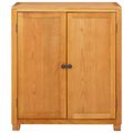 vidaXL Skrinkový s dverami Hnedá 80 x 35 x 95 cm Masívne dubové drevo