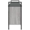 vidaXL Lavička na topánky sivá sonoma 105,5x32x57,5cm kompozitné drevo