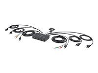 Remote Push Button/Hotkey Switching (C2-DH46-UA2-CBL-KVM) - KVM / audio / USB prepínač - kompaktný - 2 x KVM / zvuk / USB - 1 miestny užívateľ - desktop