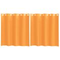 vidaXL voálové závesy s priechodkami 2 ks oranžové 140x140 cm