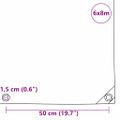 vidaXL Tarpaulin 650g / m² Olivovo zelená 6 x 8 m Plátno s PVC povrchom