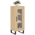 vidaXL Komoda dub sonoma 34,5x34x90 cm spracované drevo