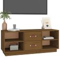 vidaXL TV skrinka medovo-hnedá 100x34x40 cm borovicový masív