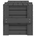 vidaXL Úložný box sivý 91x40,5x42 cm masívna borovica