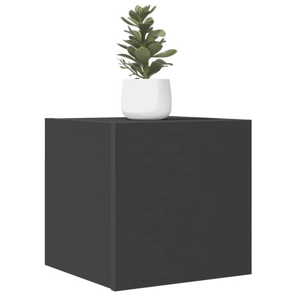 vidaXL Nástenná TV skrinka sivá 30,5x30x30 cm