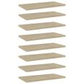 vidaXL Prídavné police 8 ks, dub sonoma 40x20x1,5 cm, drevotrieska