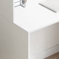 vidaXL Stôl Biela 102 x 50 x 124 cm Kompozitné drevo