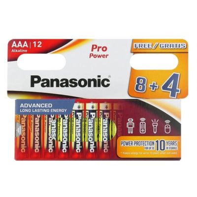 PANASONIC PRO POWER, Batérie, AAA, LR03, 1,5V, 12k