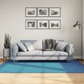 vidaXL Koberec OVIEDO krátky vlas tyrkysový 140x200 cm