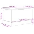 vidaXL Úložné boxy staré drevo 30x50x28 cm kompozitné drevo