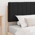 vidaXL Rám postele s čalúneným čelom Čierna 100 x 200 cm