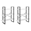 vidaXL Vysoký regál biely 100x30x210 cm drevotrieska