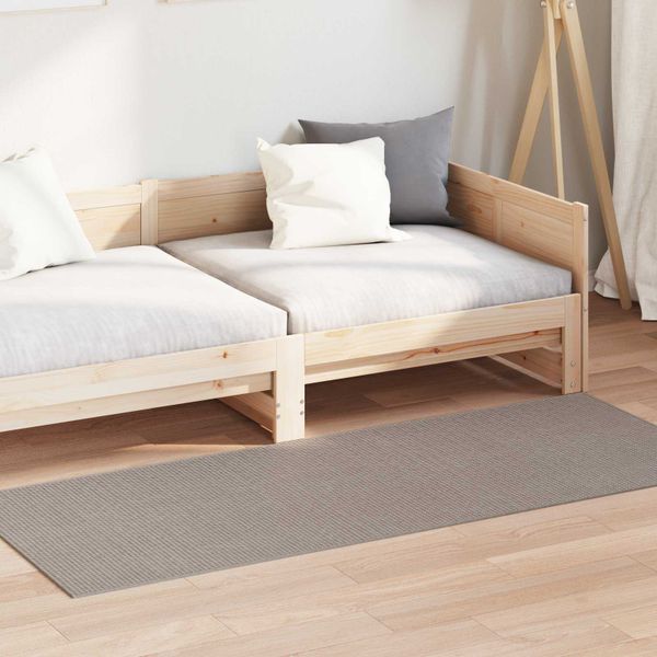 vidaXL Kusové koberce Obdĺžnikový LUGO Sivohnedá 80 x 150 cm Polyester
