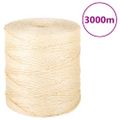 vidaXL Lano 100 % sisal 2 mm 3000 m
