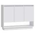 vidaXL Komoda biela 97x31x75 cm kompozitné drevo