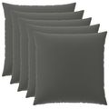 vidaXL Poťah na podložku 6 pcs HEERLEN Antracitová 80 x 80 cm