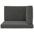 vidaXL Vankúš na vonkajšiu pohovku Polyester Antracitová 80 x 80 cm