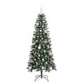 vidaXL Umelý vianočný stromček Zelená 150 cm PVC, plast a oceľ