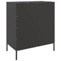 vidaXL Komoda čierna 68x39x79 cm oceľ