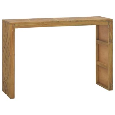 vidaXL Konzolový stolík 110x35x75 cm teakový masív