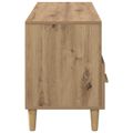 vidaXL TV skrinka 102 x 36 x 50 cm Remeselnícky dub Kompozitné drevo
