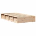 vidaXL Rám postele Hnedá 100 x 200 cm Masívne borovicové drevo
